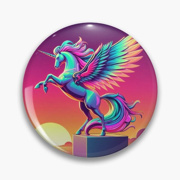 Item preview, Neon Pegacorn – Fantasy Sunset Power Design designed and sold by Dogandesighn.