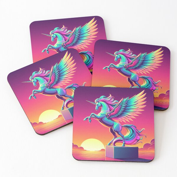 Item preview, Neon Pegacorn – Fantasy Sunset Power Design designed and sold by Dogandesighn.