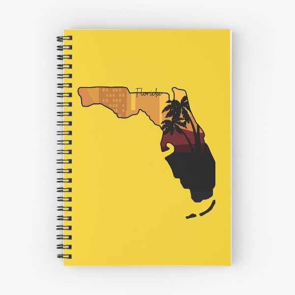 Item preview, Florida State Map Sunset Palm Tree Art Design designed and sold by Avaaxa.