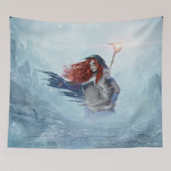 Item preview,  Freya the Shaman Official Art from Nordic Warriors Game designed and sold by Liron Peer's Magical Store.