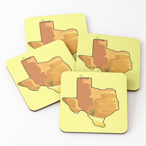 Item preview, Texas State Map Desert Cactus Aesthetic Art Design designed and sold by Avaaxa.
