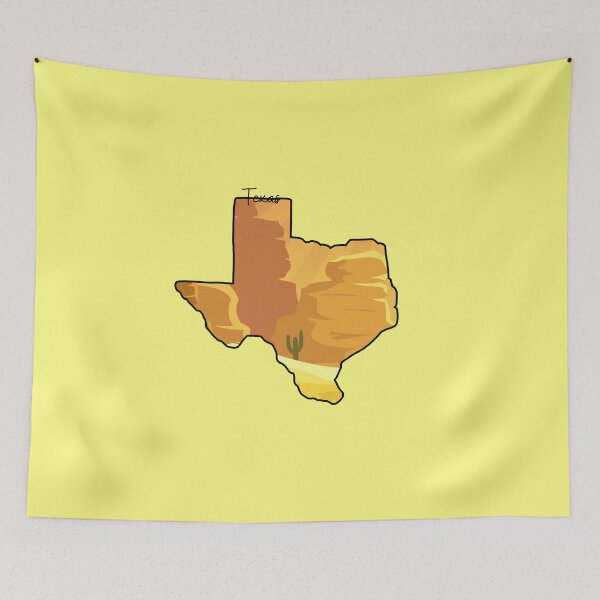 Item preview, Texas State Map Desert Cactus Aesthetic Art Design designed and sold by Avaaxa.