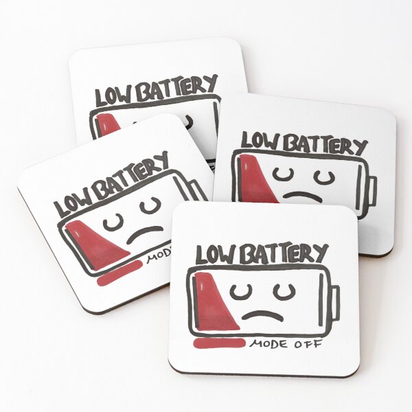 Item preview, Low Battery Social Mode Off – Funny Introvert Sticker & Tee designed and sold by Low Battery Society.