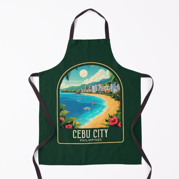 Item preview, Cebu City Vintage Travel Illustration designed and sold by HomeLivingCo.