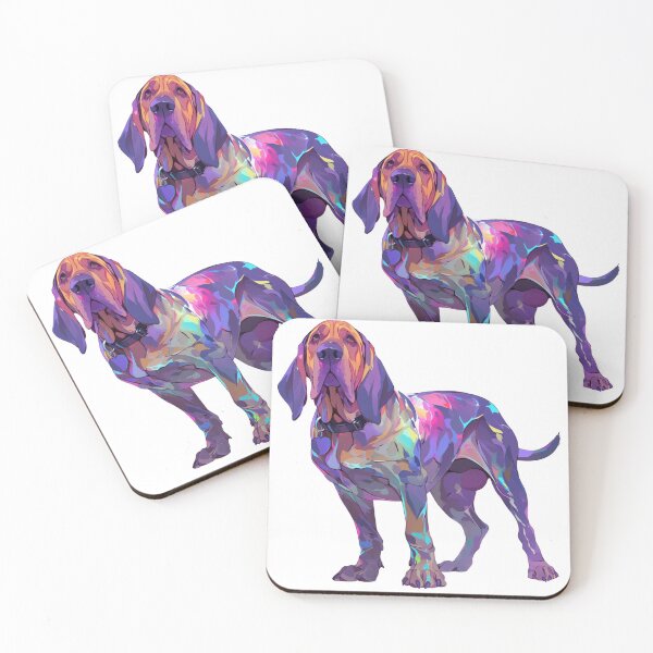 Item preview, Colorful bloodhound designed and sold by MendaciousMina.