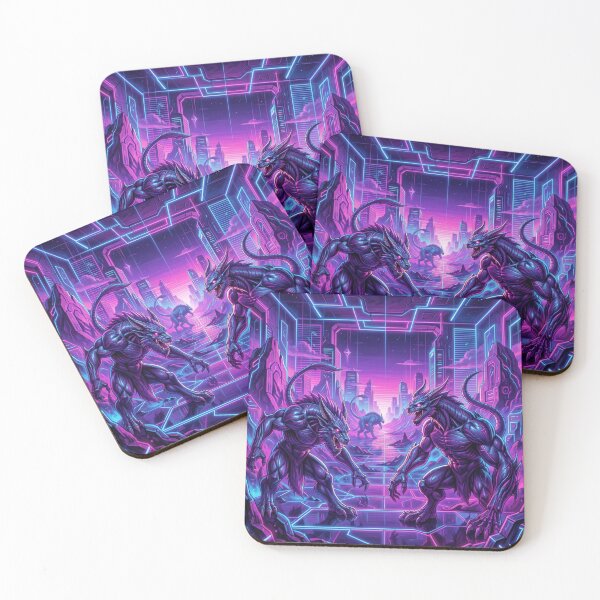 Item preview, Cyber Purple Dragon Clash – inspiredBoris‑Vallejo in 4D designed and sold by FotoworldEdel.