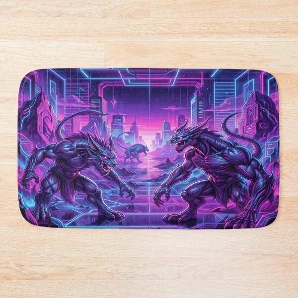 Item preview, Cyber Purple Dragon Clash – inspiredBoris‑Vallejo in 4D designed and sold by FotoworldEdel.