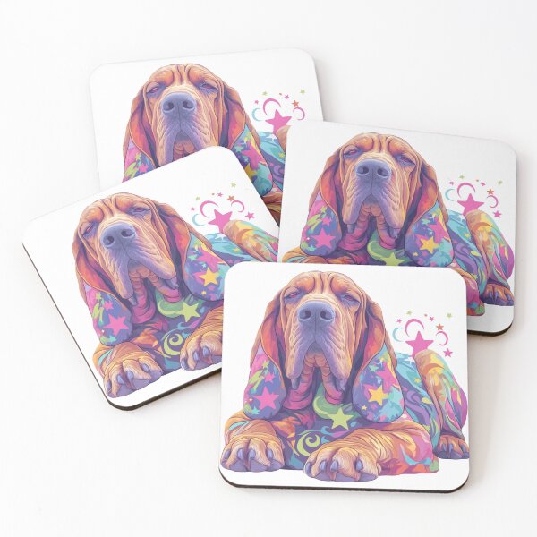 Item preview, Colorful bloodhound designed and sold by MendaciousMina.