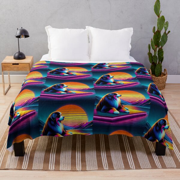 Item preview, Neon Dog at Sunset  designed and sold by Dogandesighn.