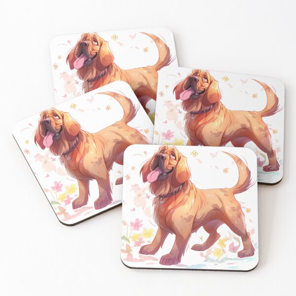 Item preview, Cute happy bloodhound designed and sold by MendaciousMina.