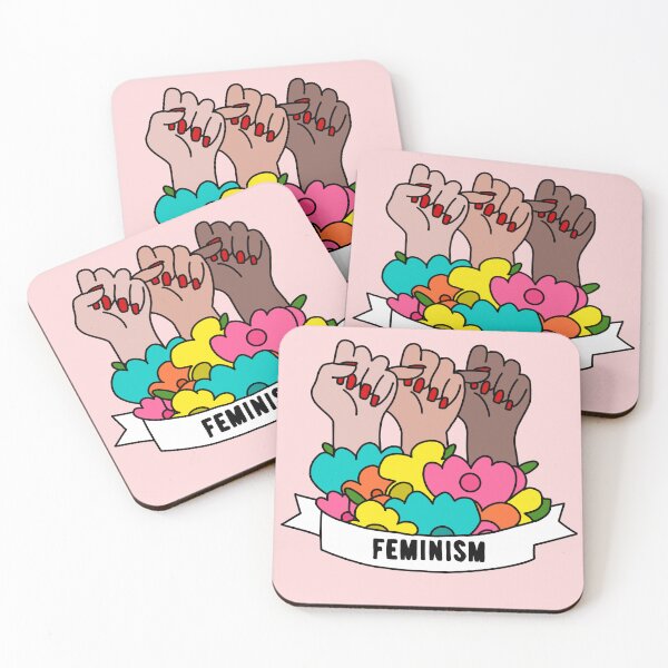 Item preview, Feminism Women Equality Raised Fist Floral Empowerment Design designed and sold by Avaaxa.