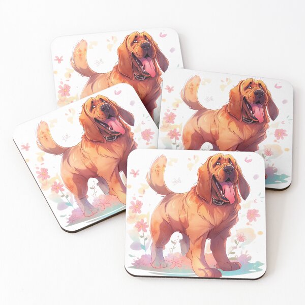 Item preview, Cute happy bloodhound designed and sold by MendaciousMina.