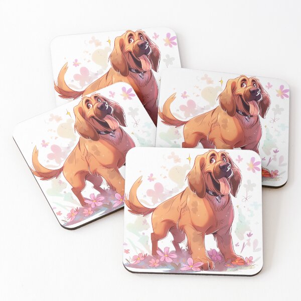 Item preview, Cute happy bloodhound designed and sold by MendaciousMina.