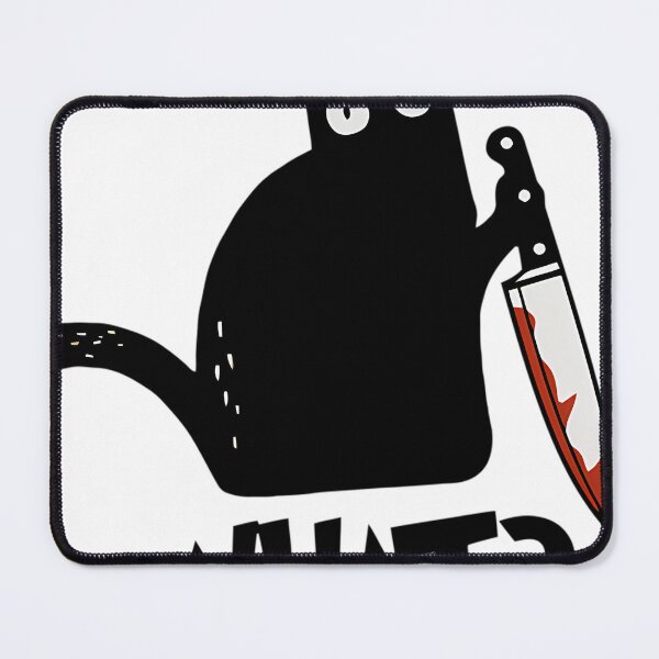 Item preview, Cat What Murderous Black Cat With Knife Gift Premium T-Shirt designed and sold by doodlewdasez.
