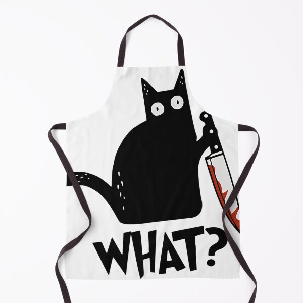 Item preview, Cat What Murderous Black Cat With Knife Gift Premium T-Shirt designed and sold by doodlewdasez.