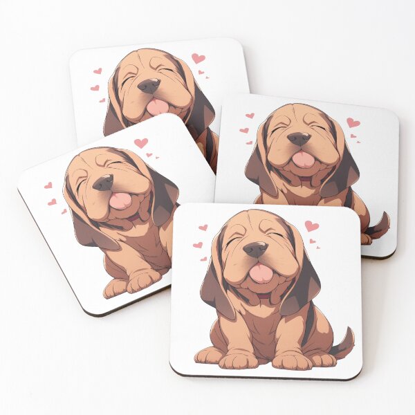 Item preview, Cute happy bloodhound designed and sold by MendaciousMina.