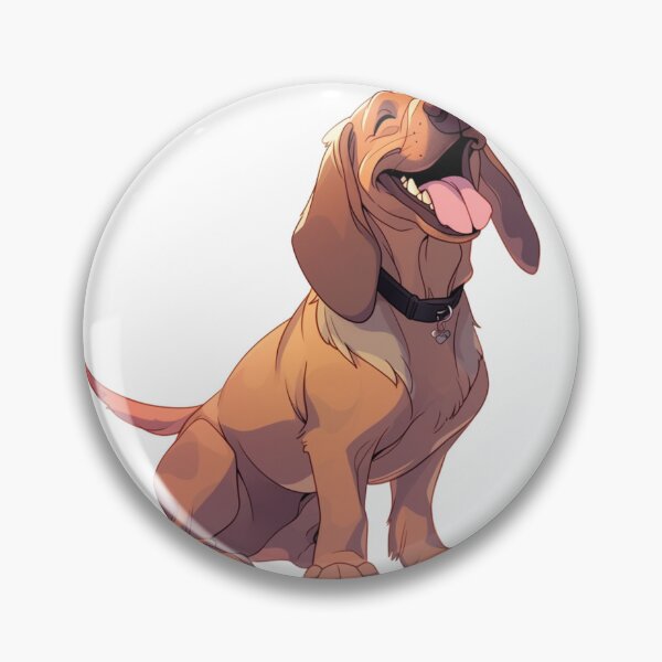 Item preview, Cute happy bloodhound designed and sold by MendaciousMina.