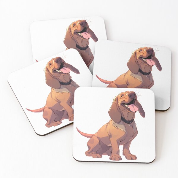 Item preview, Cute happy bloodhound designed and sold by MendaciousMina.