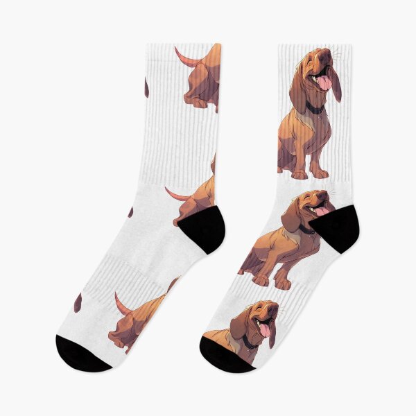 Item preview, Cute happy bloodhound designed and sold by MendaciousMina.
