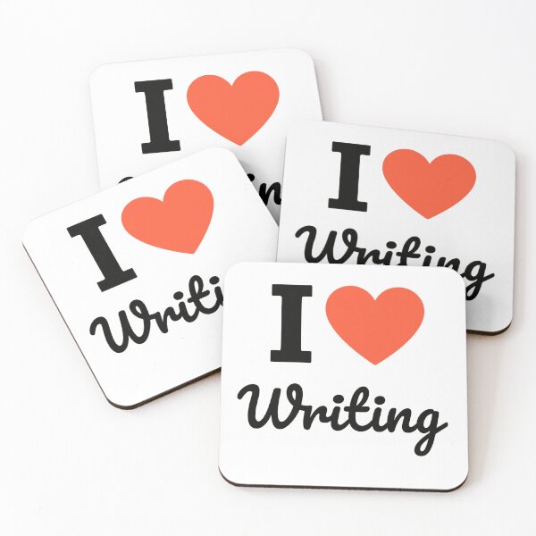 Item preview, I Love Writing | Creative Expression Typography | Author & Storytelling Passion Design designed and sold by PaintedPixels01.