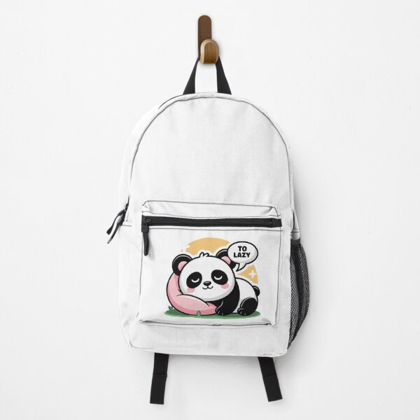 Item preview, Lazy Panda Sticker – Cute Sleeping Kawaii Panda “Too Lazy” designed and sold by VaporStick.