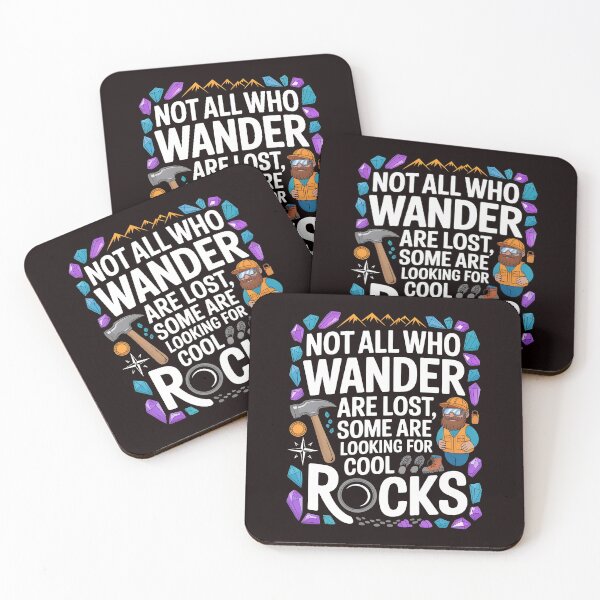 Item preview, Not All Who Wander Are Lost, Some Are Looking For Cool Rocks Geology – Rock Collector Funny Geology designed and sold by Redgiant87x.