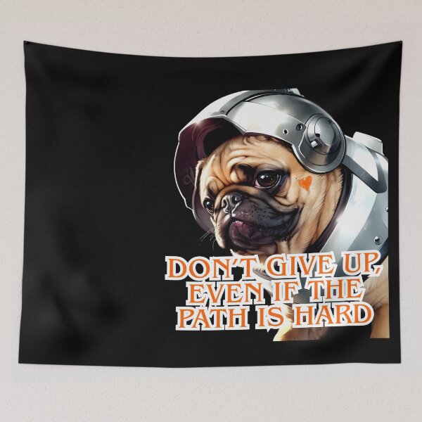 Item preview, Brave Pug Warrior – Inspirational Dog Art designed and sold by 8-Maxwell-8.