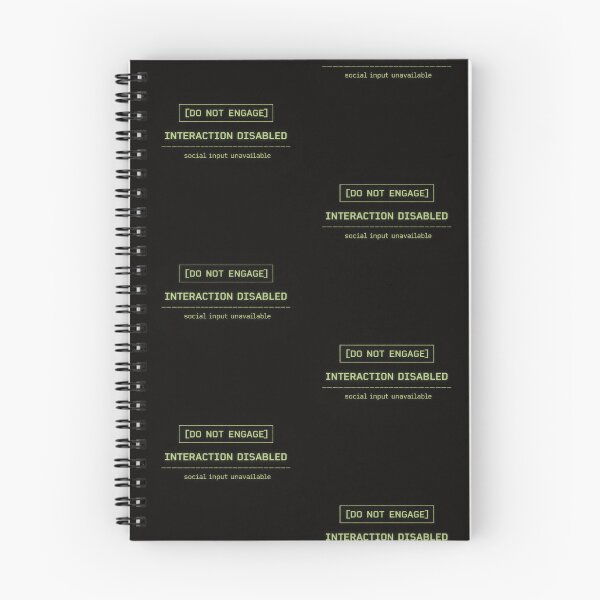 Item preview, Do Not Engage – Social Interaction Disabled designed and sold by Mad Factory Designs.