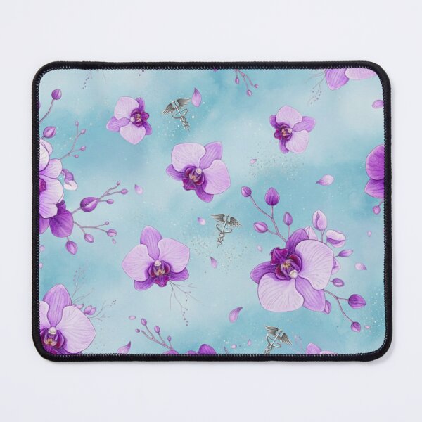 Item preview, Lavender Orchid Medical Pattern Print designed and sold by med-lavender-ee.