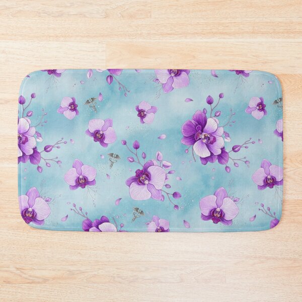 Item preview, Lavender Orchid Medical Pattern Print designed and sold by med-lavender-ee.