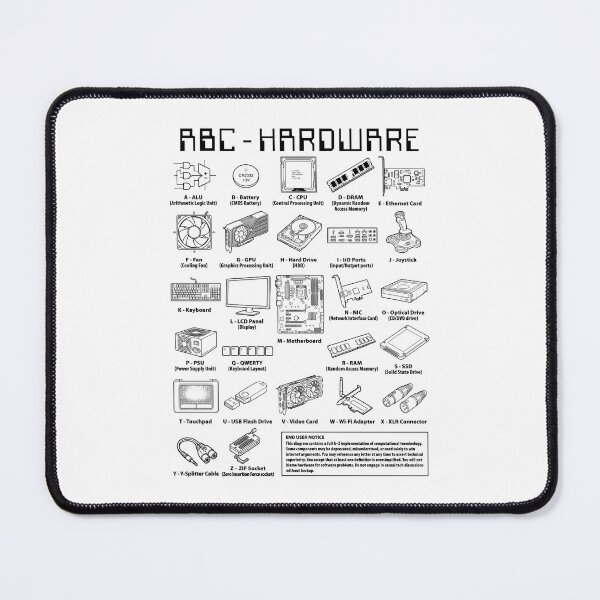Item preview, Computer Nerd PC Builder Funny Tech Hardware Alphabet ABC designed and sold by GrandeDuc.