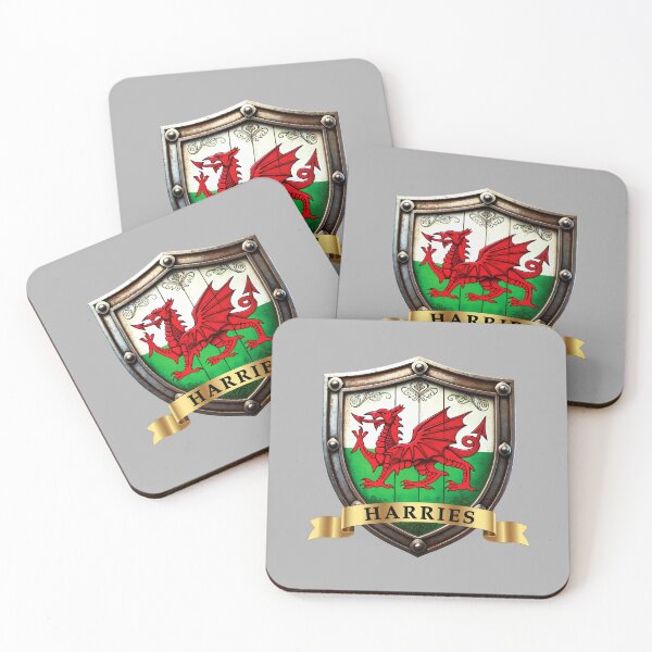 Item preview, Harries Wales Family Name Shield designed and sold by Highlandkings.