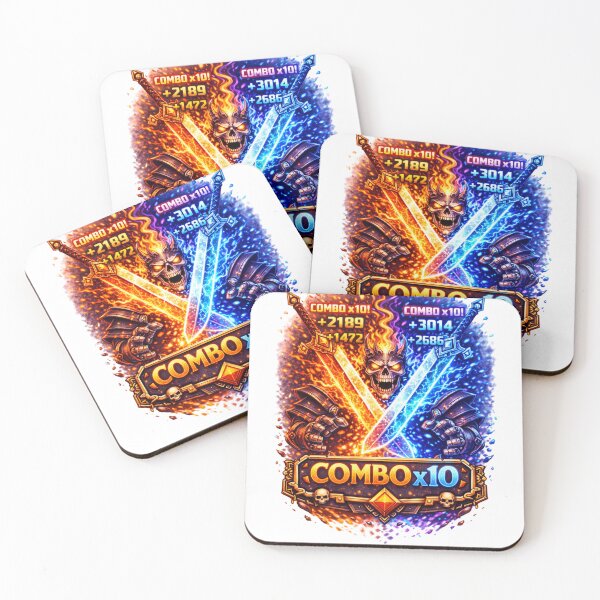 Item preview, Combo x10 Retro Pixel RPG Gamer Design designed and sold by PixelForge24.
