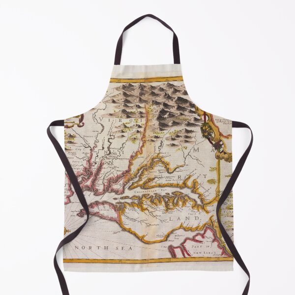 Item preview, A Vintage Map Of Virginia And Maryland 1676 designed and sold by JonnaHurmerinta.