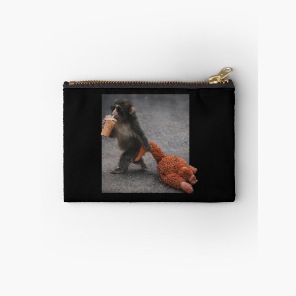 Item preview, Baby Monkey Punch Drinking Iced Coffee designed and sold by hodgetronix.