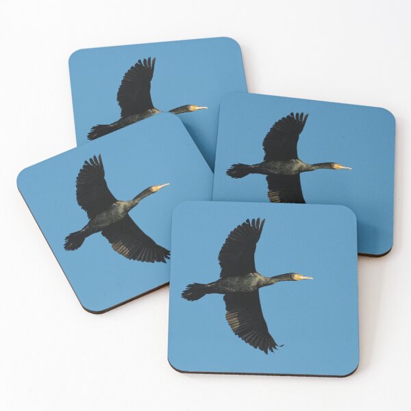 Item preview, Great Cormorant (Phalacrocorax carbo) flying high designed and sold by Stephen Jarman.
