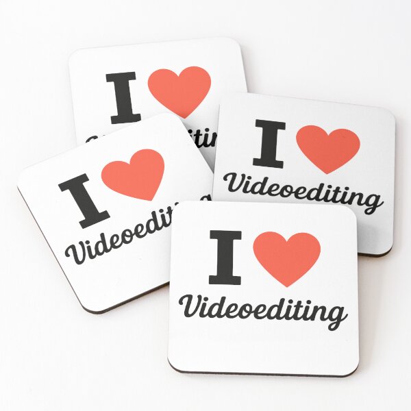 Item preview, I Love Video Editing | Creative Editor Typography | Film & Digital Content Creation Design designed and sold by PaintedPixels01.