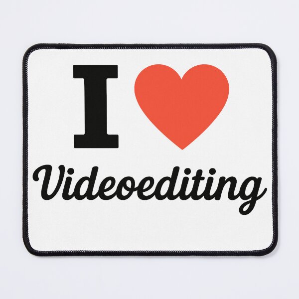 Item preview, I Love Video Editing | Creative Editor Typography | Film & Digital Content Creation Design designed and sold by PaintedPixels01.