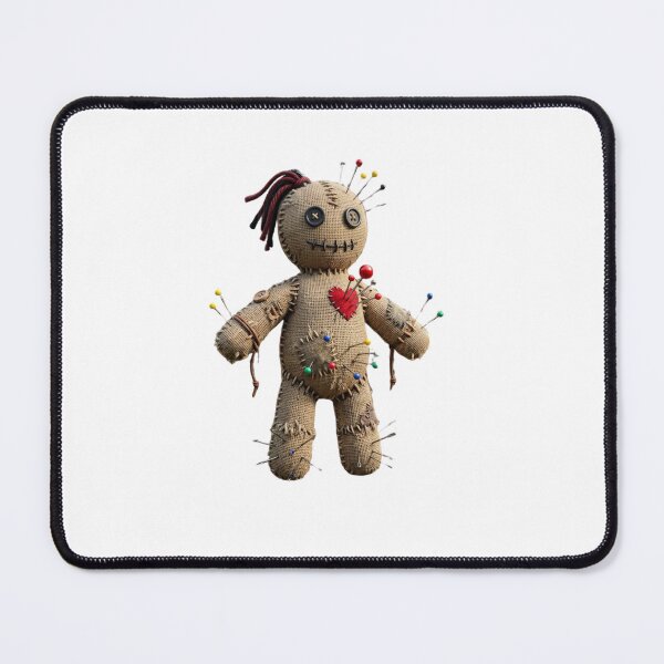 Item preview, Voodoo Doll with Needles Gothic Horror Design – Creepy Cute Occult Halloween Aesthetic Gift designed and sold by Cauldron Crafts.