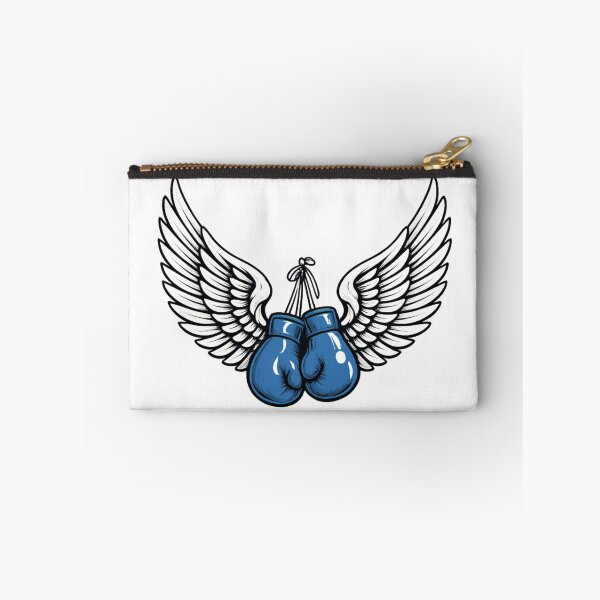Item preview, Blue Boxing Gloves With Wings Fighter Angel Wings Boxing Design designed and sold by bloomandbeads.eu.