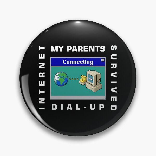 Item preview, My Parents Survived Dial-Up Internet – Funny Retro 90s Computer Gift designed and sold by Slaw-Creation.