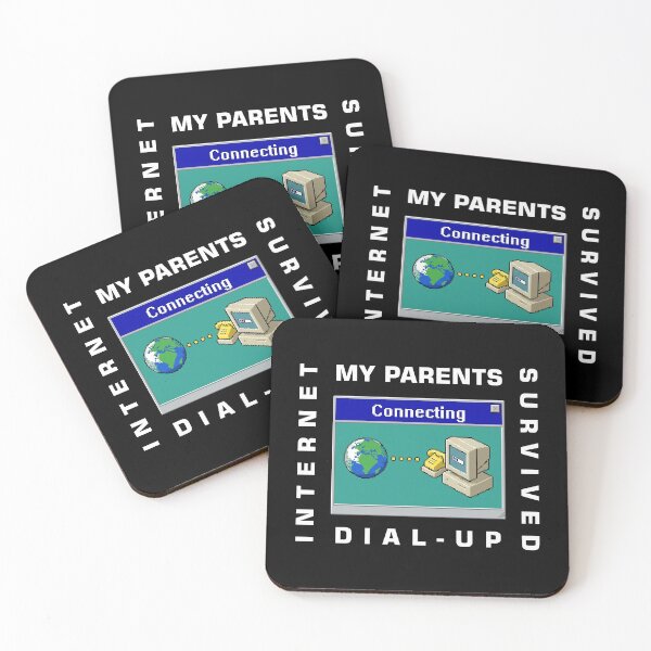 Item preview, My Parents Survived Dial-Up Internet – Funny Retro 90s Computer Gift designed and sold by Slaw-Creation.