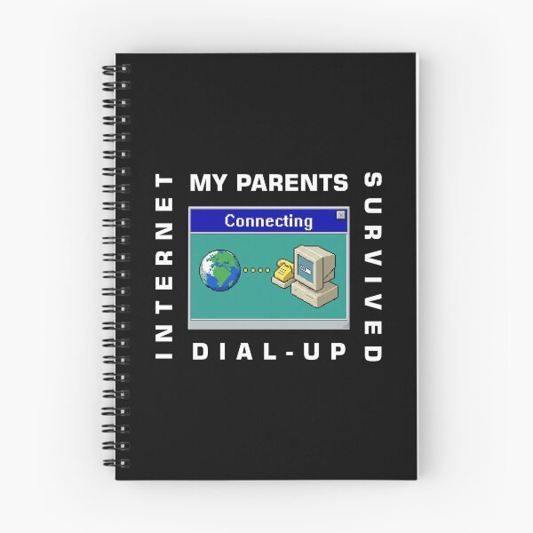 Item preview, My Parents Survived Dial-Up Internet – Funny Retro 90s Computer Gift designed and sold by Slaw-Creation.