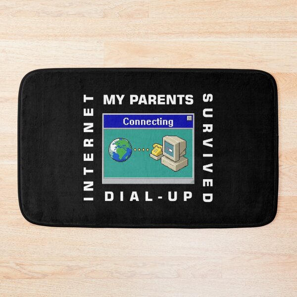 Item preview, My Parents Survived Dial-Up Internet – Funny Retro 90s Computer Gift designed and sold by Slaw-Creation.