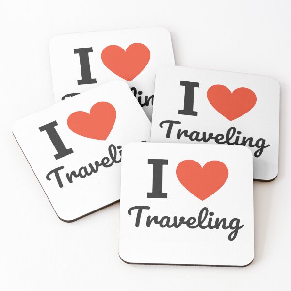 Item preview, I Love Traveling | Wanderlust Typography | Adventure & Global Exploration Design designed and sold by PaintedPixels01.