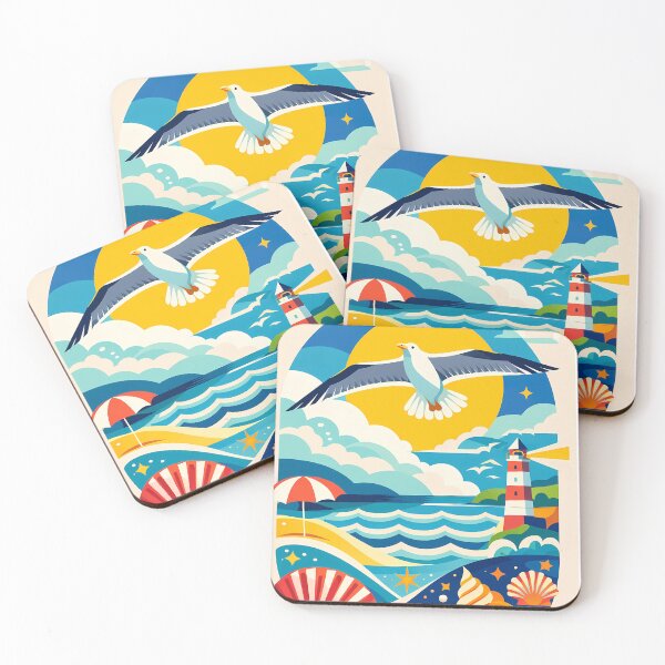 Item preview, Seagull in Flight: Lighthouse Reverie designed and sold by White-Camel.