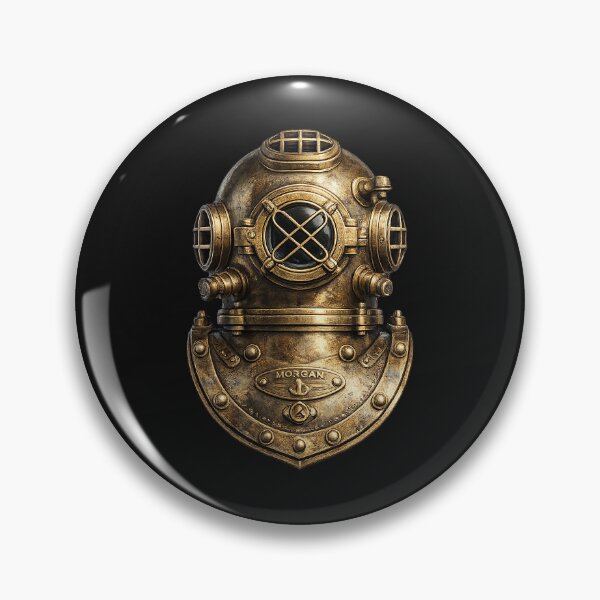 Item preview, Vintage Brass Deep Sea Diver Helmet designed and sold by SteveLPenix.