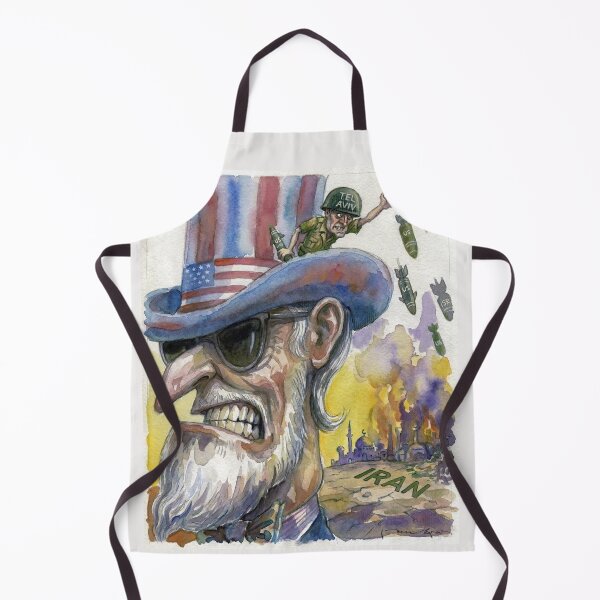 Item preview, Iran on Fire - Political Cartoon designed and sold by Gene Lvov.