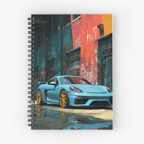 Item preview, Porsche 718 Cayman GT4 Pop Art Print for Car Enthusiasts designed and sold by AutoPopStudio.
