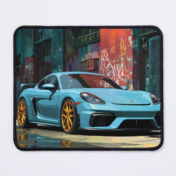 Item preview, Porsche 718 Cayman GT4 Pop Art Print for Car Enthusiasts designed and sold by AutoPopStudio.